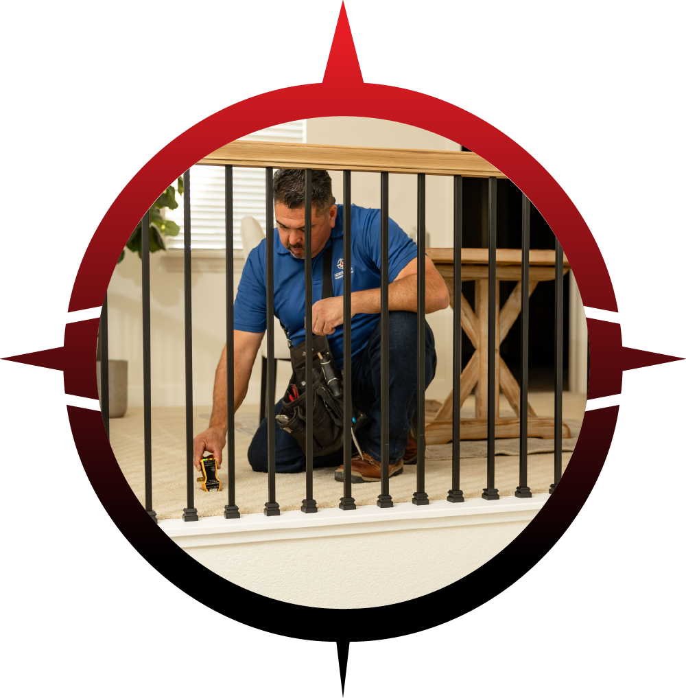 Oscar Fregoso performing a buyer's home inspection service