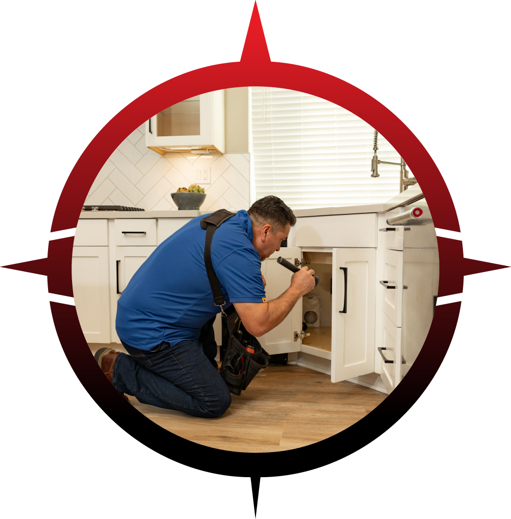 Oscar Fregoso performing a home inspection service